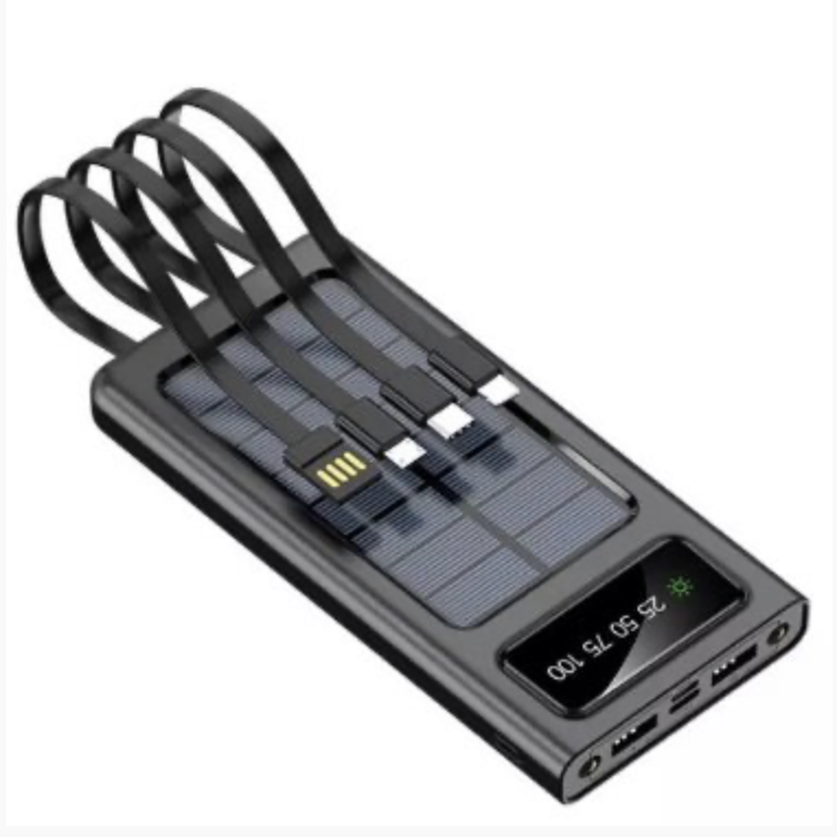 PT-217 10000 mAh Güneş Enerjili (Dahili Kablolu) Powerbank - Görsel 5