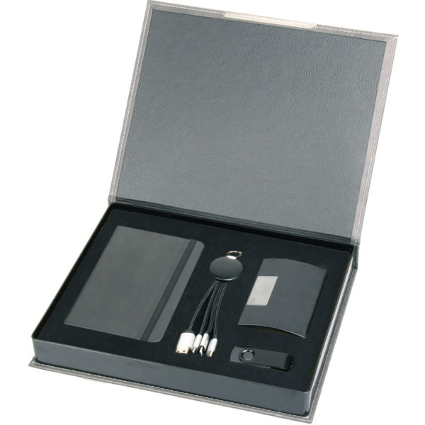 9 x 14 cm Defter Kablo Set Işıklı  16 GB USB Bellek  Kartvizitlik Özel  Kutu Kutu Boyutu: 26 x 21 x 3,5 cm