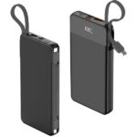 PT-214 Powerbank 10000 mAh 22.5W Hızlı Şarjlı (Dahili Kablolu)