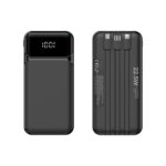 PT-218 Powerbank 10000 mAh 22.5W Hızlı Sarjlı (Dahili Kablolu) - Görsel 2