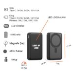 PT-224 10000 mAh Magsafe Işıklı Hızlı Wireless Powerbank - Görsel 7