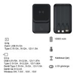 PT-227 10000 mAh Magsafe  Hızlı Wireless Powerbank - Görsel 4