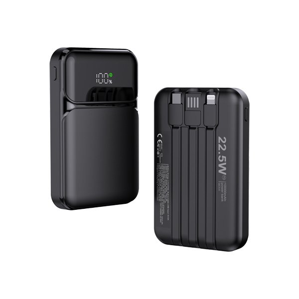PT-228-1.jpg PT-228 10000 mAh 22.5W Hızlı Sarjlı (Dahili Kablolu) - Görsel 1