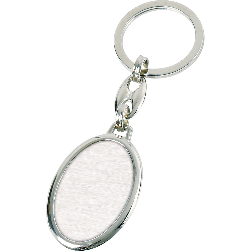 PT-458_metalik.jpg PT-458 Oval Metal Anahtarlık - Görsel 1