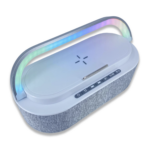 PT-7420 Kablosuz Şarj Standı Hoparlör 15W Batarya Kapasitesi: 1200 mAh 15W Wireless Şarj Çekim Mesafesi: 10m TF Kart / U Disk Fonksiyonu Saat Göstergesi Kontrol Tuşları (Oynatma, Durdurma, İleri, Geri) Alarm Özelliği 12 Farklı Renkte Ambiyans Işığı Ağırlık: 750 gr Ölçü: 23,5 x 11,3 x 13,5 cm