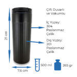 PT-8855 Termos Bardak 500 ml ( Yeni ) - Görsel 6