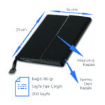 PT-8880 Defter 14 x 21 cm ( Yeni ) - Görsel 4