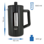 PT-8852 French Press 600 ml - Görsel 4